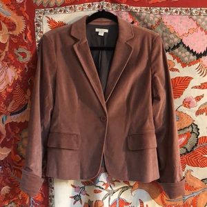 Garnet Hill Velvet & Satin Blazer